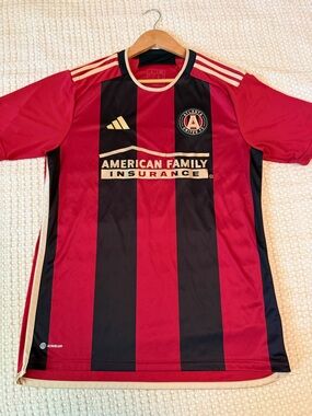 adidas Atlanta United FC Home Jersey - Red, Black & Gold Trim
